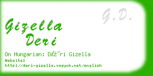 gizella deri business card